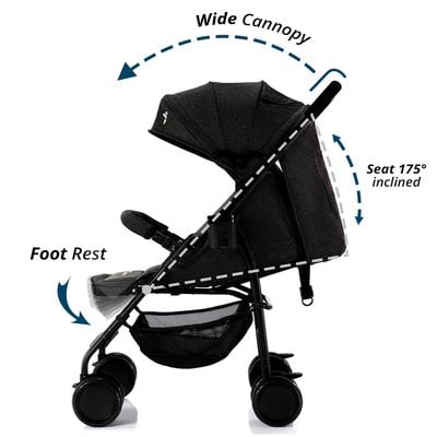 Teknum Trip Plus Stroller Black